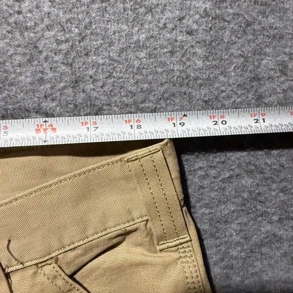 Carhartt Rugged Flex Canvas Cargo Work Pants Mens 38x36 brown Relaxed BN3574-M - Picture 7 of 13